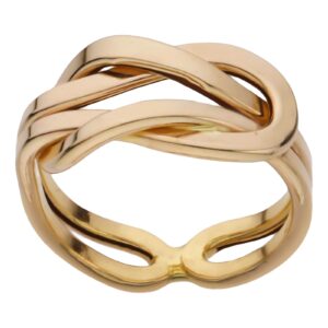 انگشتر طلا 18 عیار زنانه ماهک طرح گره بینهایت